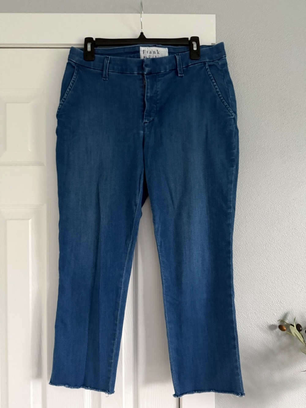 Frank & Eileen Medium Blue Cropped Ankle Pants